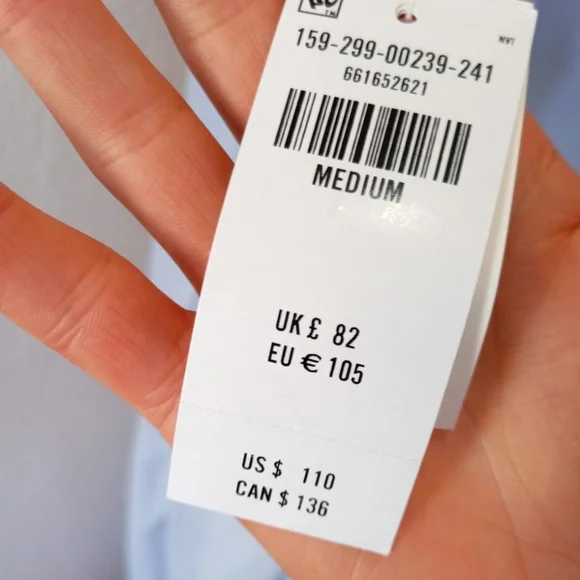 Abercrombie & Fitch blue square neckline midi dress - Picture 8 of 9